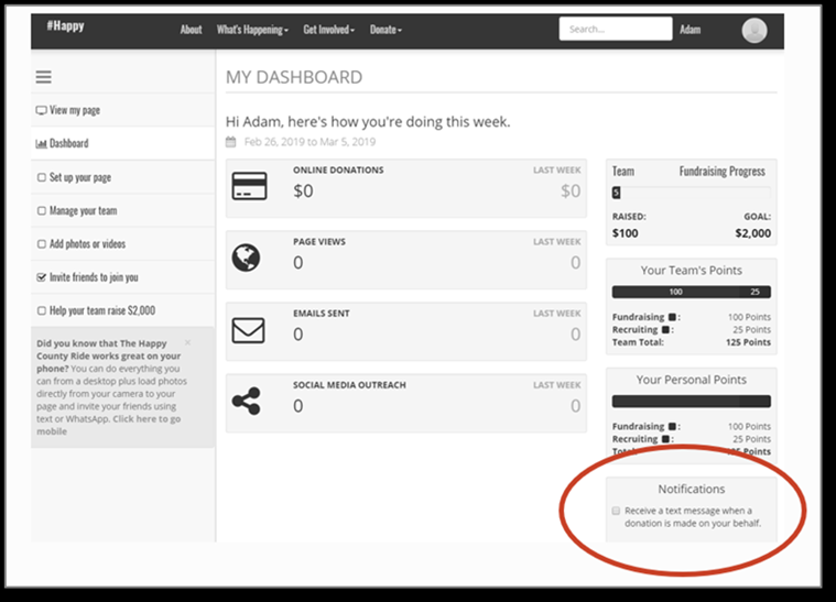 PeertoPeer How to Use the Text2Thank Feature to Thank Donors